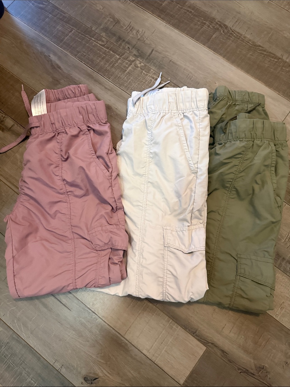 OshKosh B'gosh Trio Cargo Joggers - Pink, White, Olive